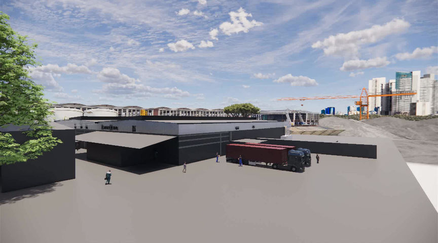Production Facility — BIM model flythrough