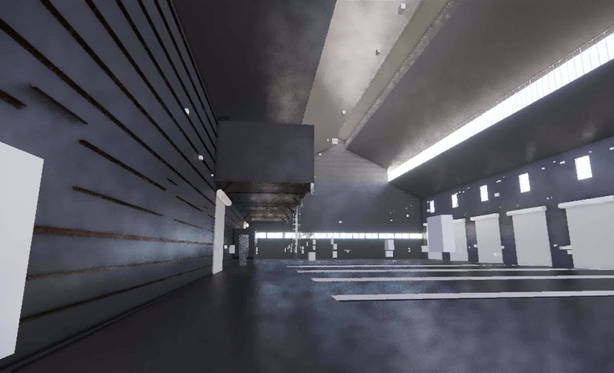 Train Service Zone — BIM model flythrough