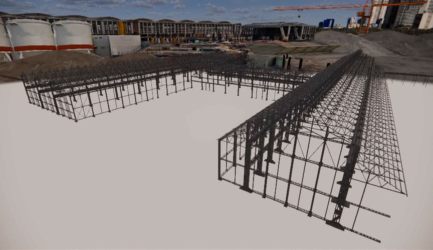 Train Service Zone — BIM model flythrough